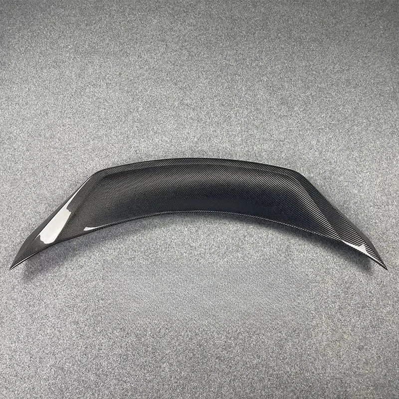 Carbon Fiber Wet Carbon Ducktail Rear Spoiler for Q60S Coupe 2015-2020 Trunk Lid High Quality Polished Finish 2